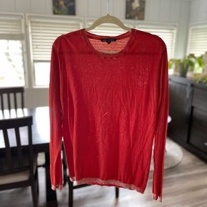 Orange Autumn Cashmere Pullover